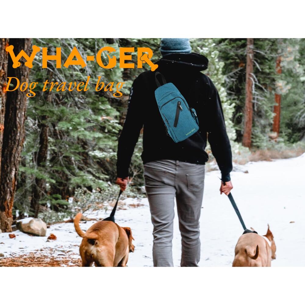 Dog Travel Bag for hiking, camping, traveling dog walking, Walk Safe with Whager